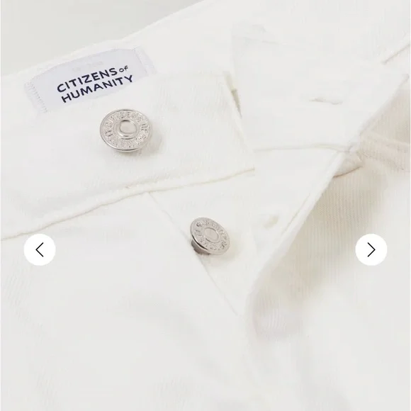 NWT Citizens Of Humanity Annina Trouser Jean in Soft White size 33